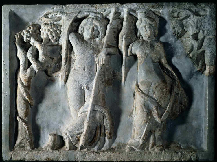 Reliefblock mit Dionysos und Ariadne