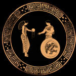 Theseus and Ariadne. Attic red-figure krater