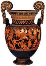 Ariadne and Dionysos, Attic red-figure volute-krater