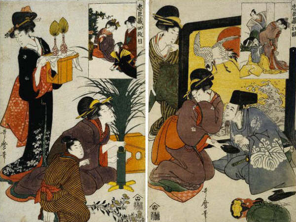 Cushingura Loyal League by Utamaro 1753-1806