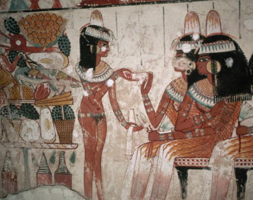Egyptian Wall Painting From The Tomb of Nakht