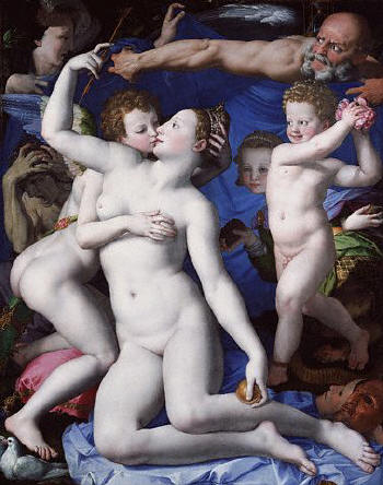 An Allegory With Venus and Cupid by Bronzino ca. 1540s