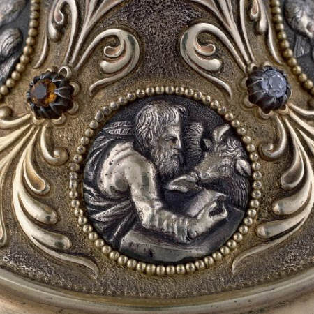 Saint Luke and Ox on the Base from Renaissance European Reliquary