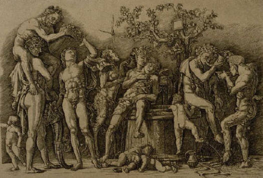 Bacchanal of the Winetub by Andrea Mantegna 15th c