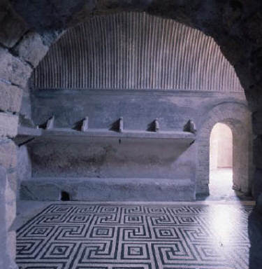 Bathing Room in the Thermae at Herculaneum