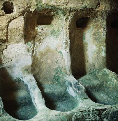 Bathing Tubs in the Greek Baths at Cyrene, Libya