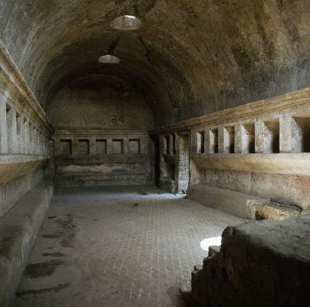 Interior of the Thermae of the Forum at Pompeii