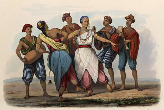 Himely, Sigismond, 1801-1872. Bayaderes de Pondichery