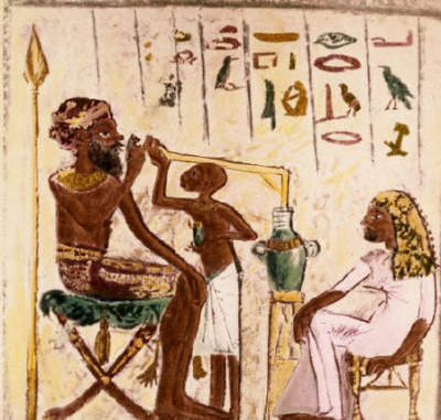 Egyptian Family During Beer Drinking Time