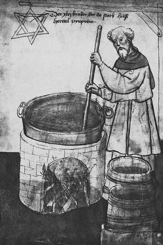 Ancient Beer Maker Stirring Mixture 1400