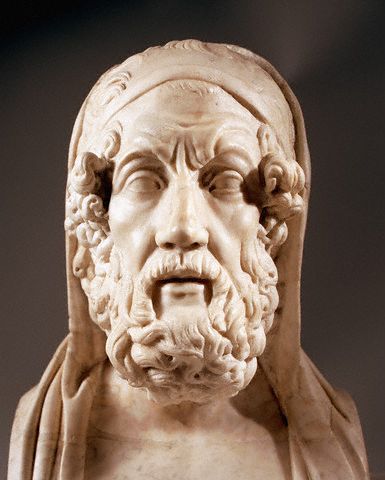 Sculpture Bust of Homer 
