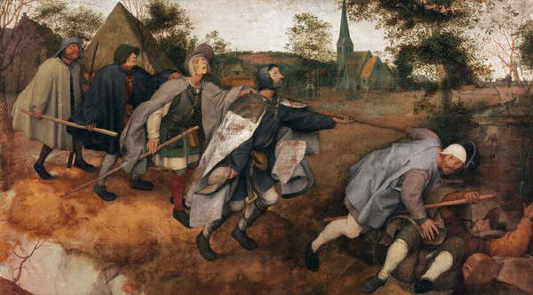 The Blind leading the Blind by Pieter Breugel  1568