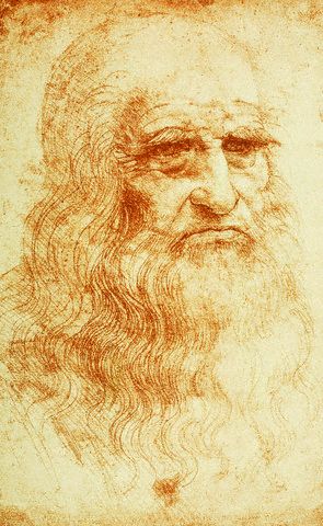 Self-Portrait by Leonardo da Vinci 1512