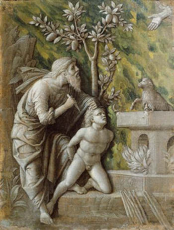 The Sacrifice of Isaac by Andrea Mantegna 15th 
