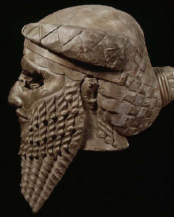 Bronze Sculpture Head of an Akkadian King ca. 2250 B.C.
