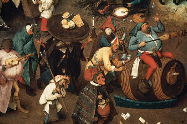 The Battle Between Carnival and Lent by Pieter Bruegel the Elder