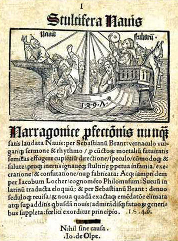 Albrecht Durer The Ship of Fools of Sebastian Brant, Title Page