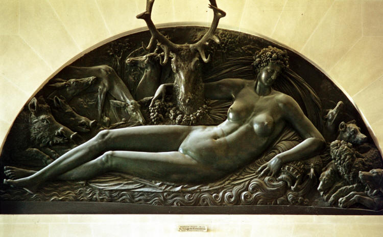 The Nymph of Fontainebleau by Benvenuto Cellini
