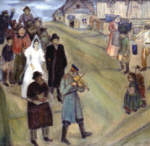 Марк Шагал. Русская свадьба, 1909
