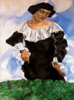Марк Шагал. Белла с белым воротником, 1917