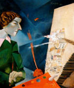 Марк Шагал. Автопортрет с палитрой, 1917