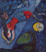 Марк Шагал. Иллюстрация для книги «Marc Chagall. Cirque», Paris, 1967