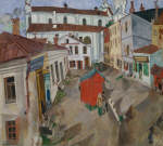 Марк Шагал. Витебск, рыночная площадь, 1917