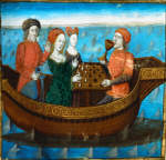 Lancelot and Guinevere Playing Chess