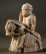 Ivory Carving of Knight from a Chess Set 13 century