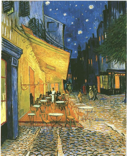 Vincent Van Gogh Cafe Terrace on the Place du Forum, Arles 1888