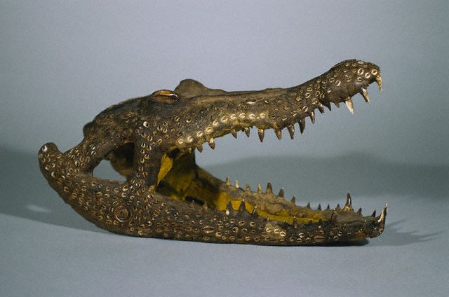 Sepik Sculpture of a Crocodile Head