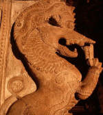 Sculpture of a Yali, Madurai, India