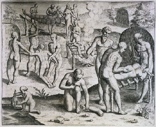 How the Slave Who Had Spoken Ill of Me Was Eaten Himself by Theodor de Bry