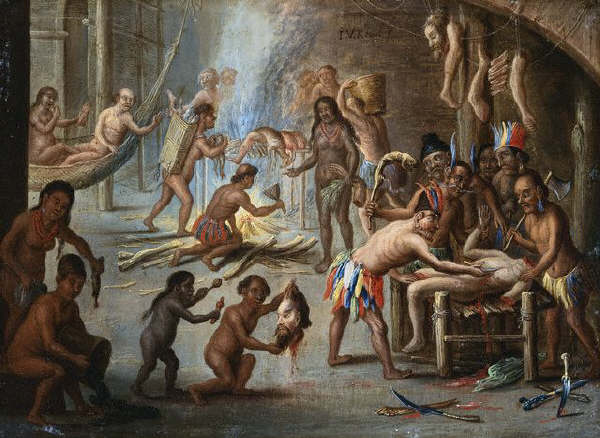 Indians as Cannibals by Jan van Kessel I    1644-79