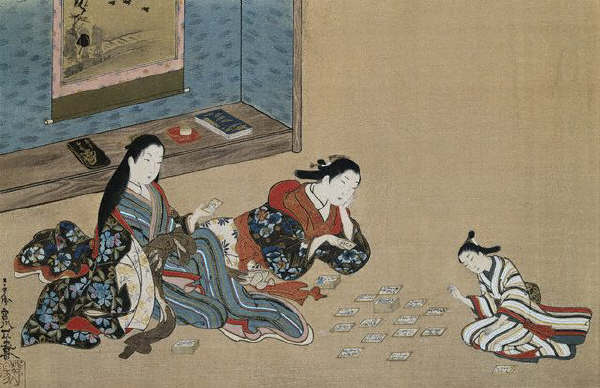 Japanese Women Playing Cards