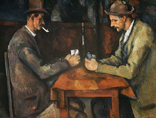 Card Players by Paul Cezanne ca. 1892-1896