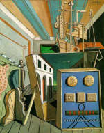 Giorgio de Chirico. Metaphysical Interior with Biscuits