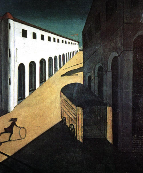 Giorgio de Chirico, Mystery and Melancholy of a Street. 1914