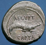 Roman Coin of Defeat of Cleopatra