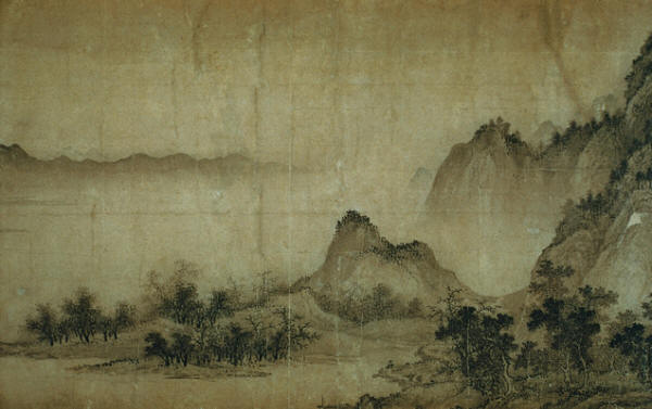 Mountains and Trees by Dong Yuan 13th c