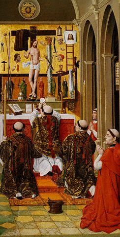 Altarpiece Depicting The Mass of Saint Gregory 15th c