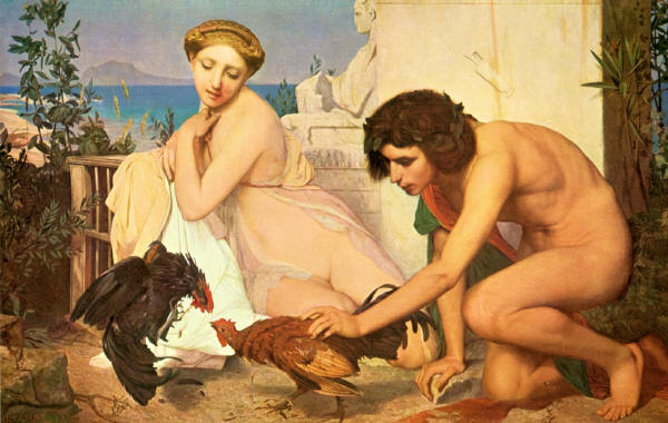 Le combat de coqs by Jean Léon Gérôme