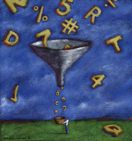 Symbols Through the Funnel by Steve Dininno