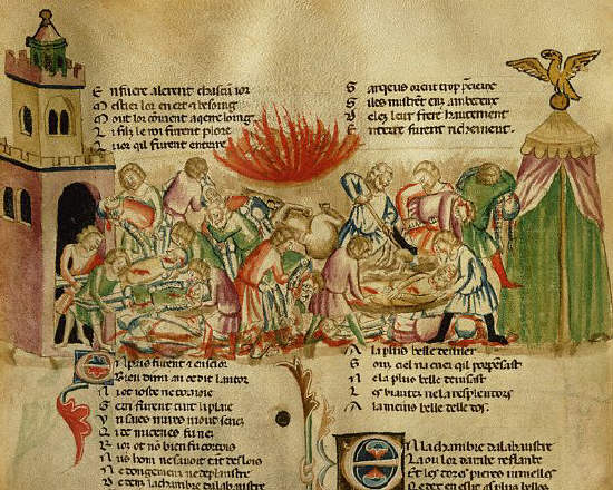 Burning of Corpses After a Battle 14th c