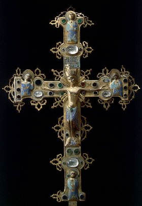 Sclaunicco Jeweller's Crucifix with Christ and Saints 12th 