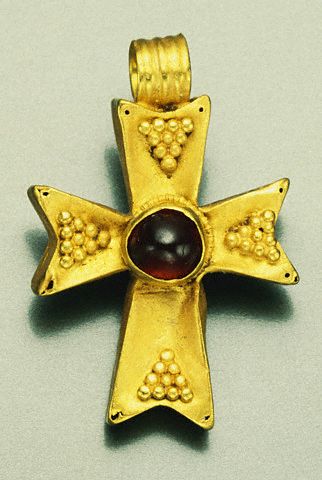 A Byzantine Gold Pendant Cross, Circa 5th Century A.D.
