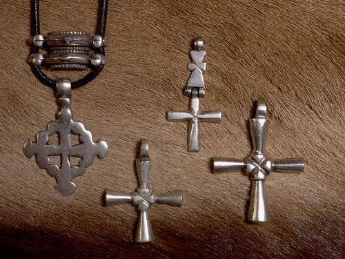 Silver Ethiopian Cross Pendants