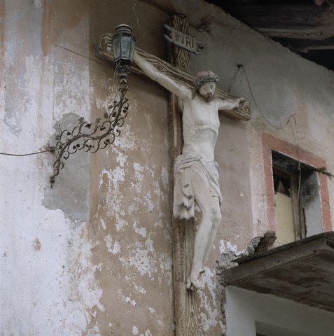 Statue of Crucified Christ in Paularo, Italy