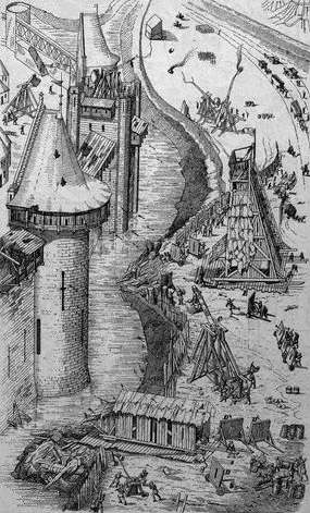 Fortifications and siege from the time of the Crusades