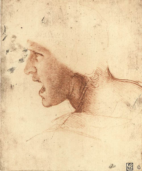 Leonardo da Vinci Head of a Warrior